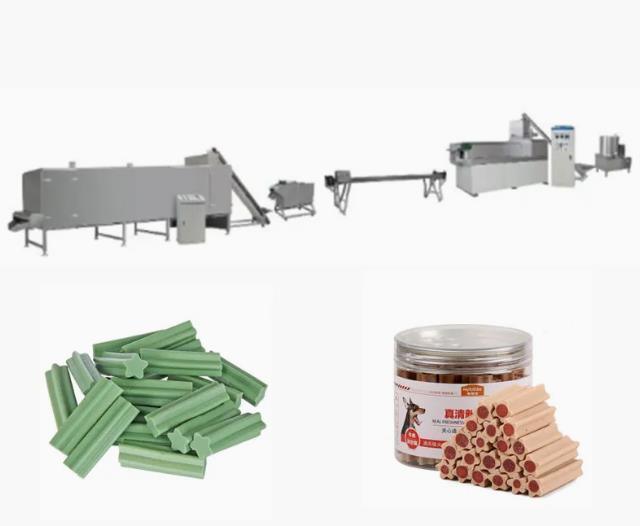 Singe پیچ اکسترودر تجهیزات / پت درمان دستگاه استخوان سگ غذا