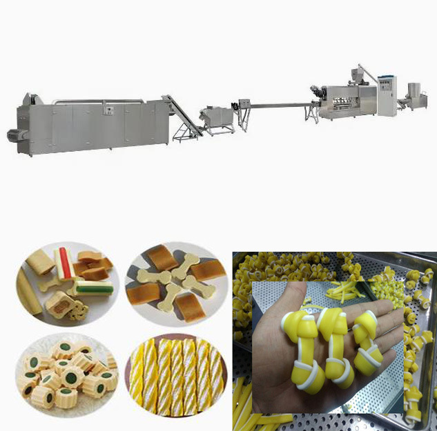 سگ کوچکی استخوان را درمان می کند Snacks Extruding Line Twist مراقبت از دندان ها را درمان می کند ماشین
