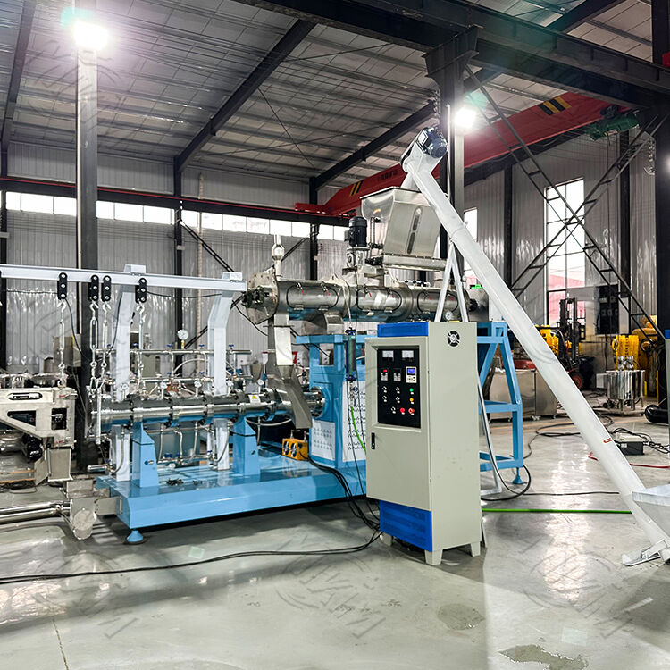 خط تولید مکمل اتوماتیک غذا برای گربه ماشین تولید غذای شناور ماهی ماشین extruder غذا سگ / گربه